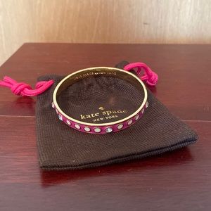 Kate Spade Magenta Bangle Bracelet with bag